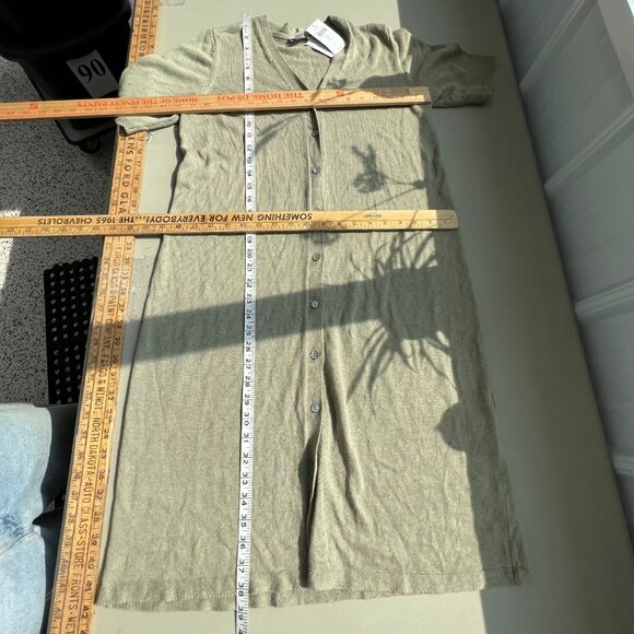 J Jill Sweater Cardigan Size Small Petite Sage Green Button Short Sleeve Light - Picture 7 of 11